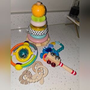 Vibrant Stacking Toy and Rattle Set